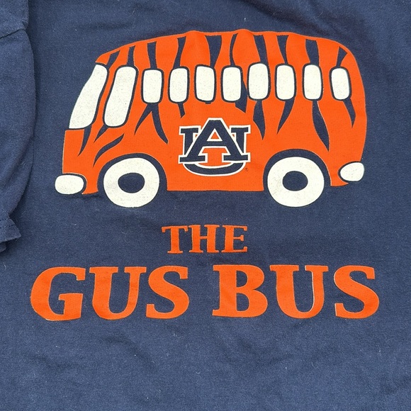 🐅 Vintage Aubun Navy Gus Bus Short Sleeve TShirt -Mens L- spirit - game day - Picture 3 of 5